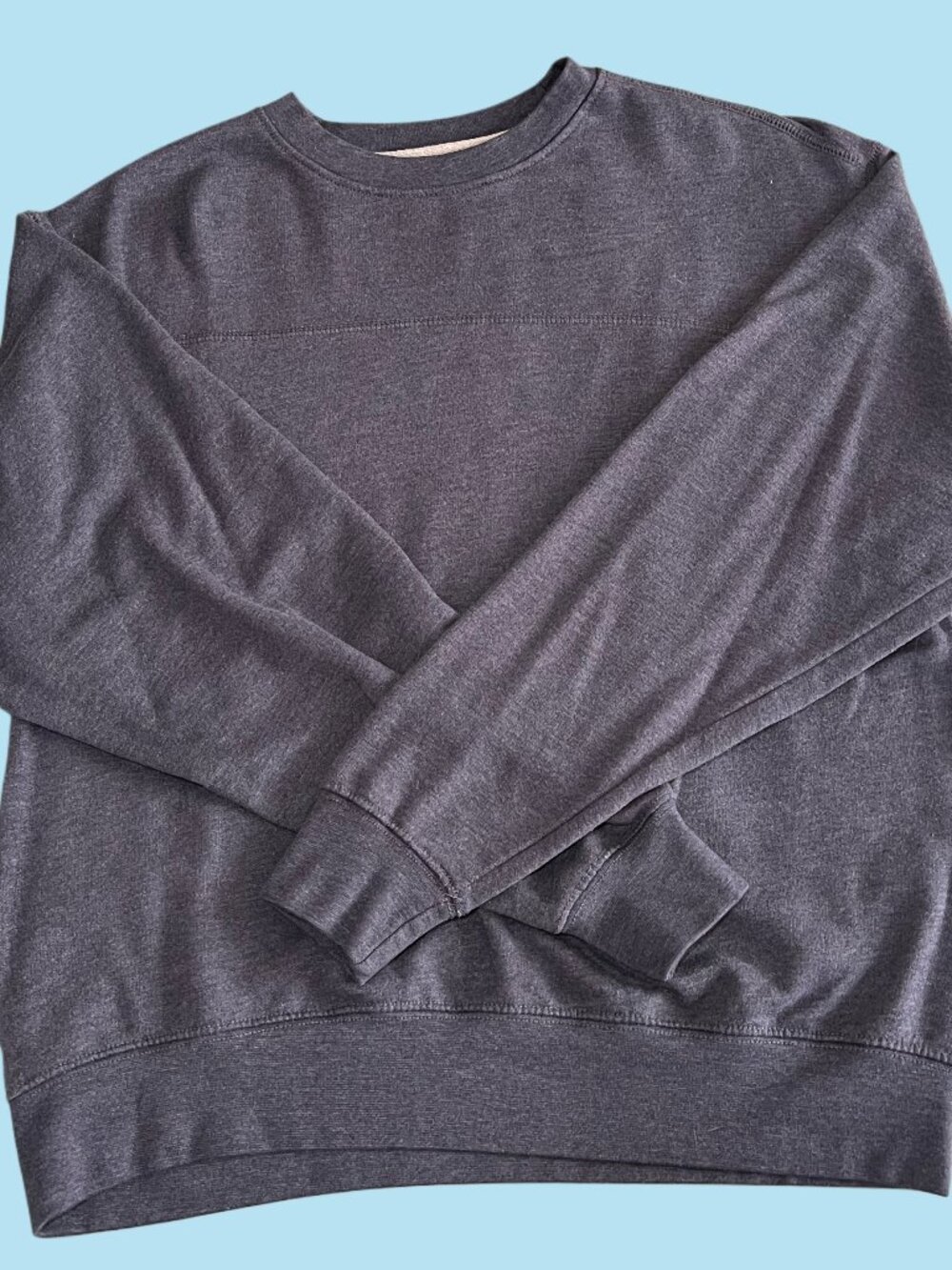 North Hudson Outfitters Blue Crewneck Sweatshirt Size L Casual Basic
